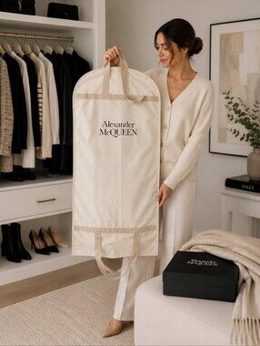 Alexander McQueen Cream Garment Bag
